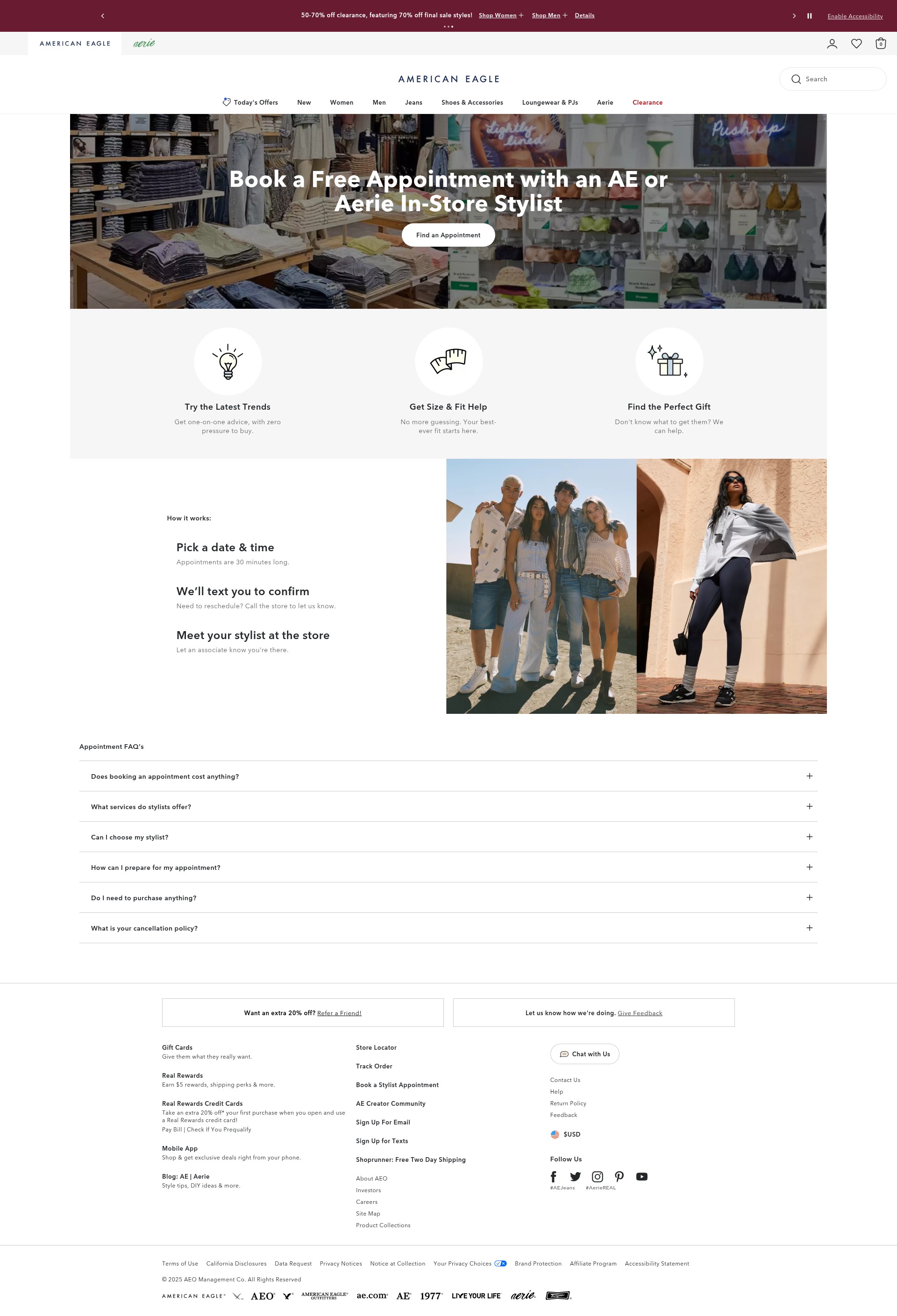 Screenshot of ae.com