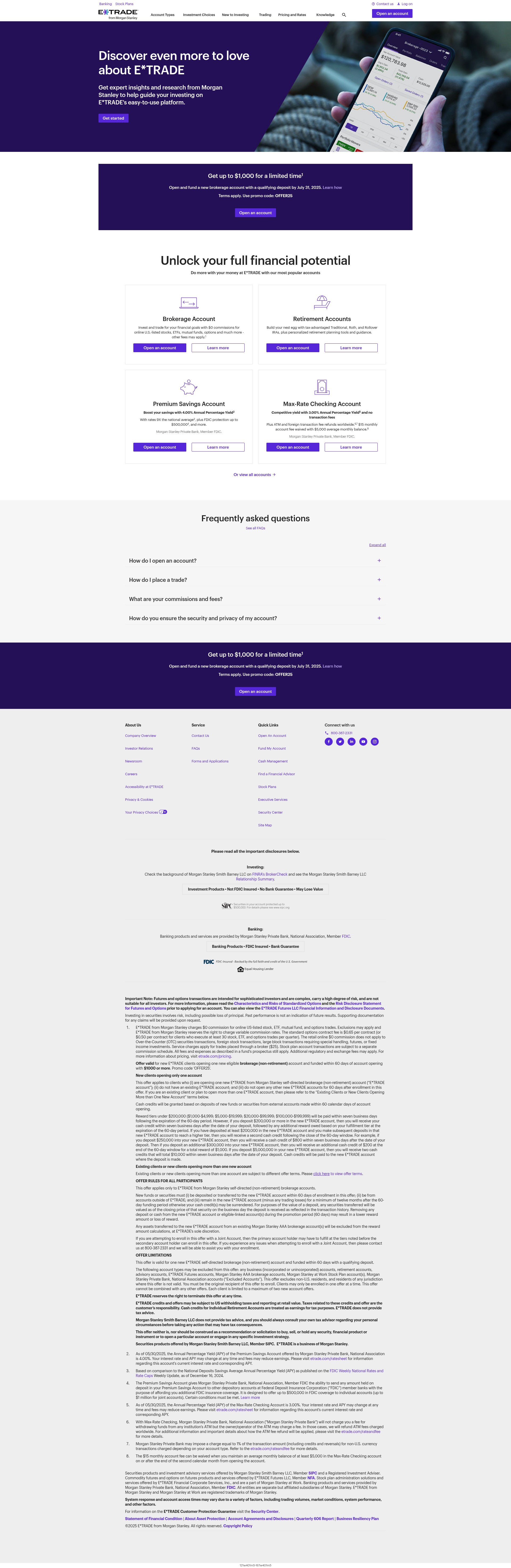 Screenshot of etrade.com