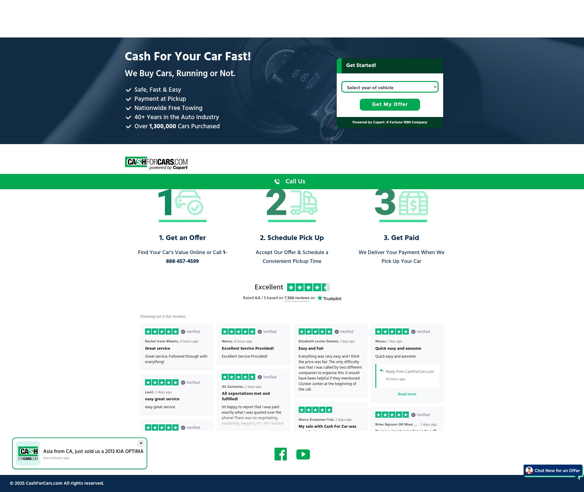 Screenshot of go.cashforcars.com