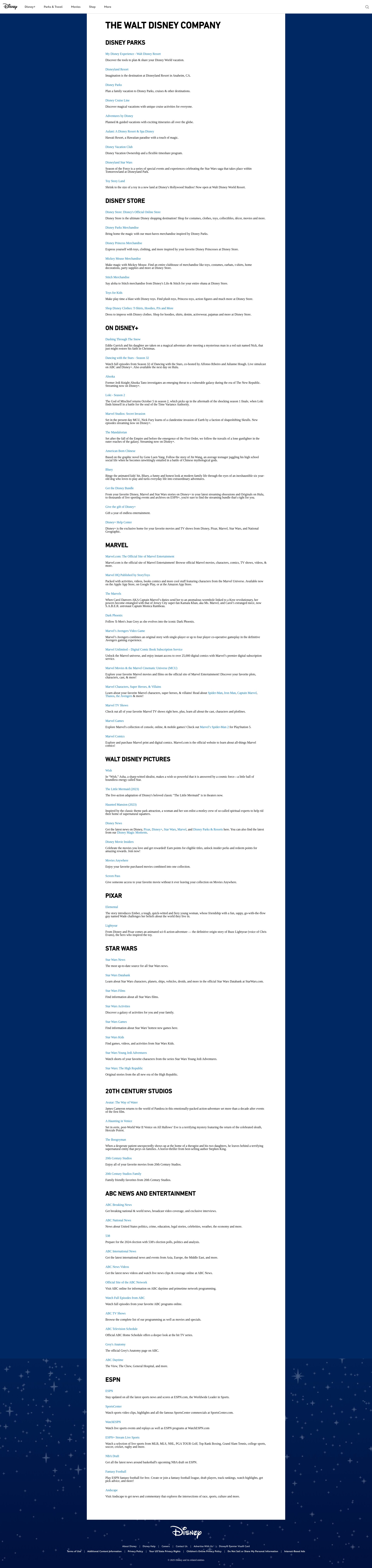 Screenshot of go.com