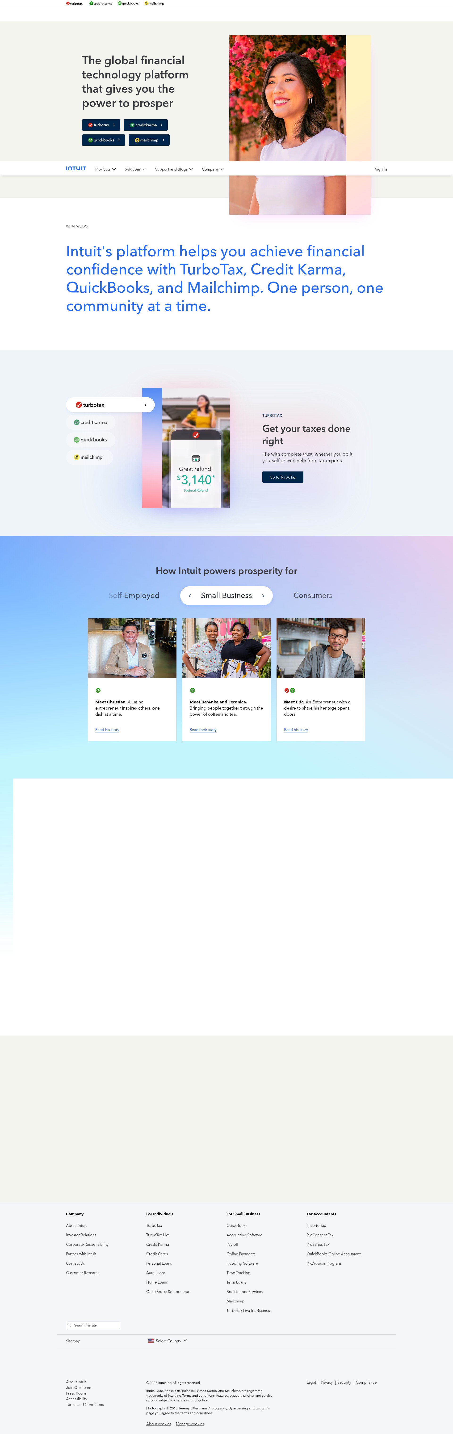 Screenshot of intuit.com
