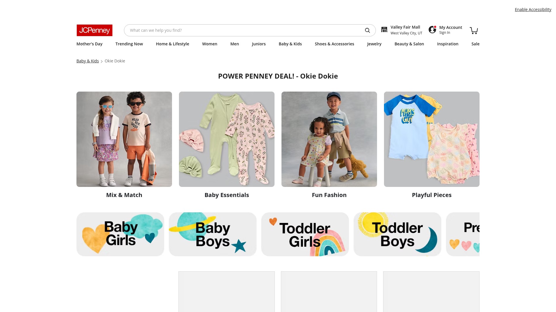 Screenshot of jcpenney.com