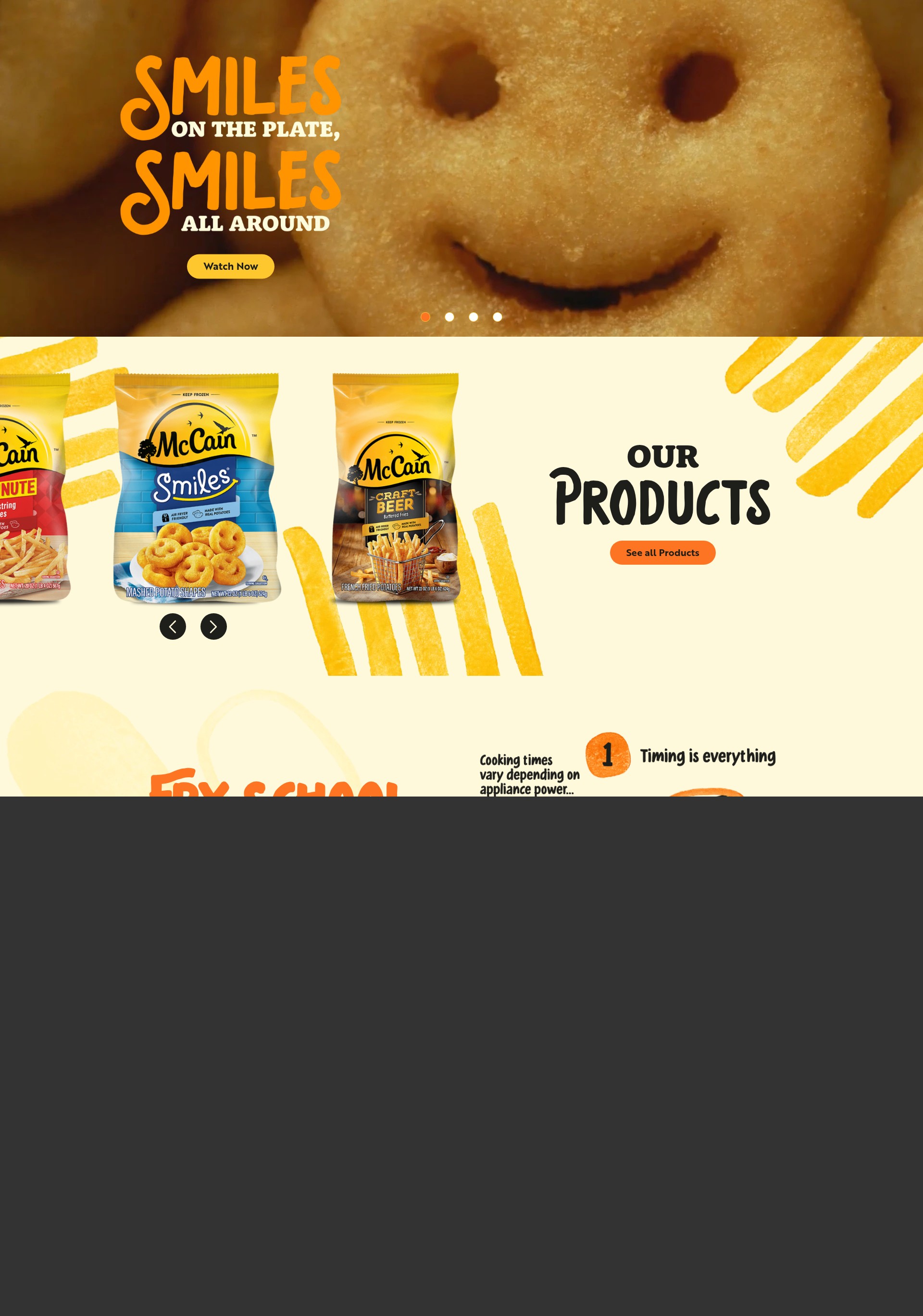 Screenshot of mccainfoodsusa.com