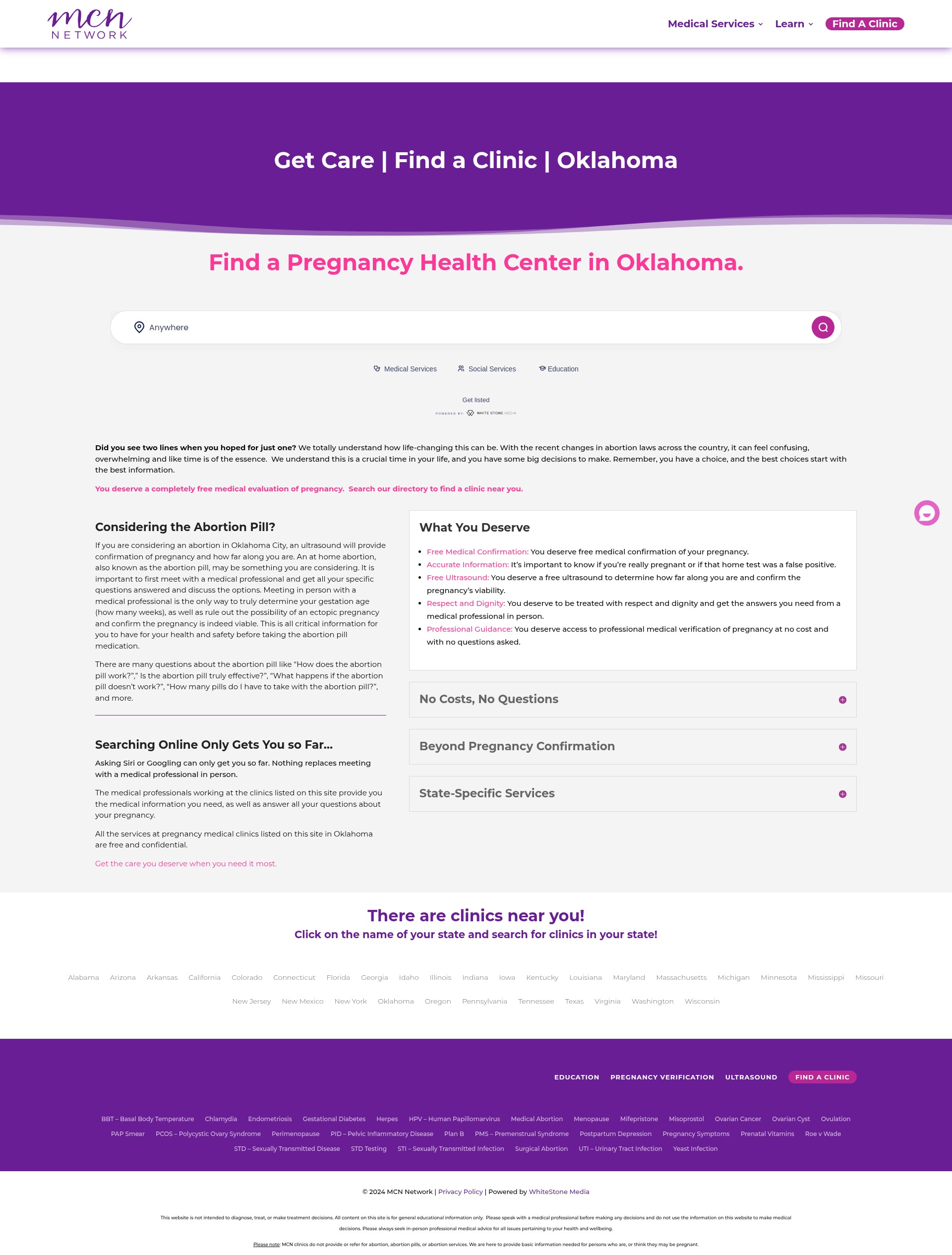 Screenshot of mcn.care