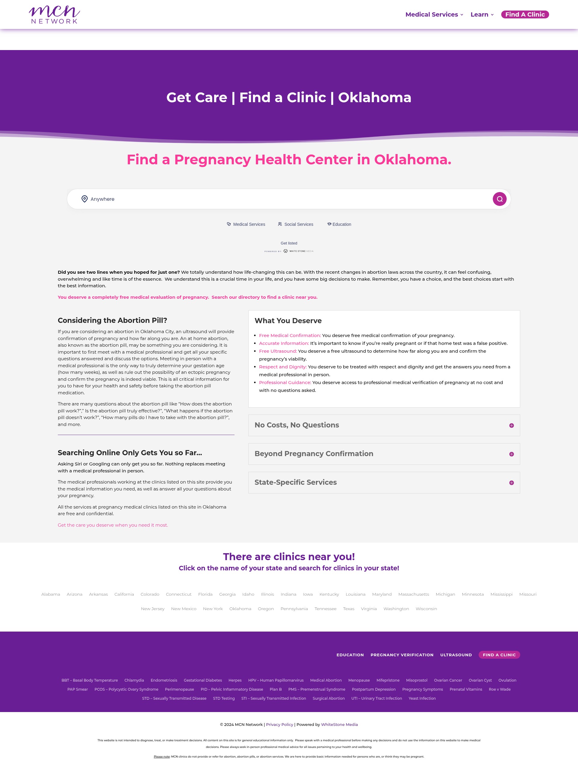 Screenshot of mychoicenetwork.org