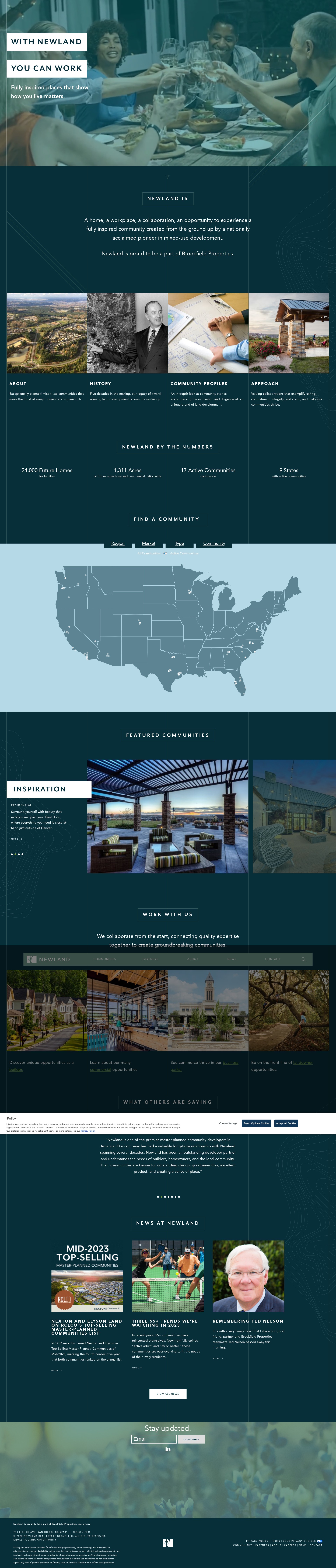 Screenshot of newlandco.com