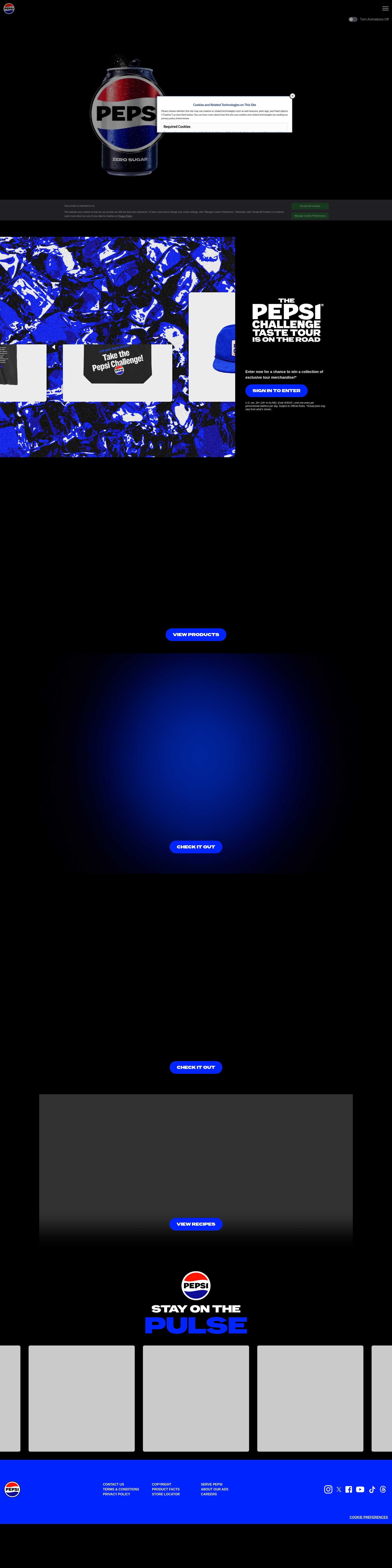 Screenshot of pepsipromos.com