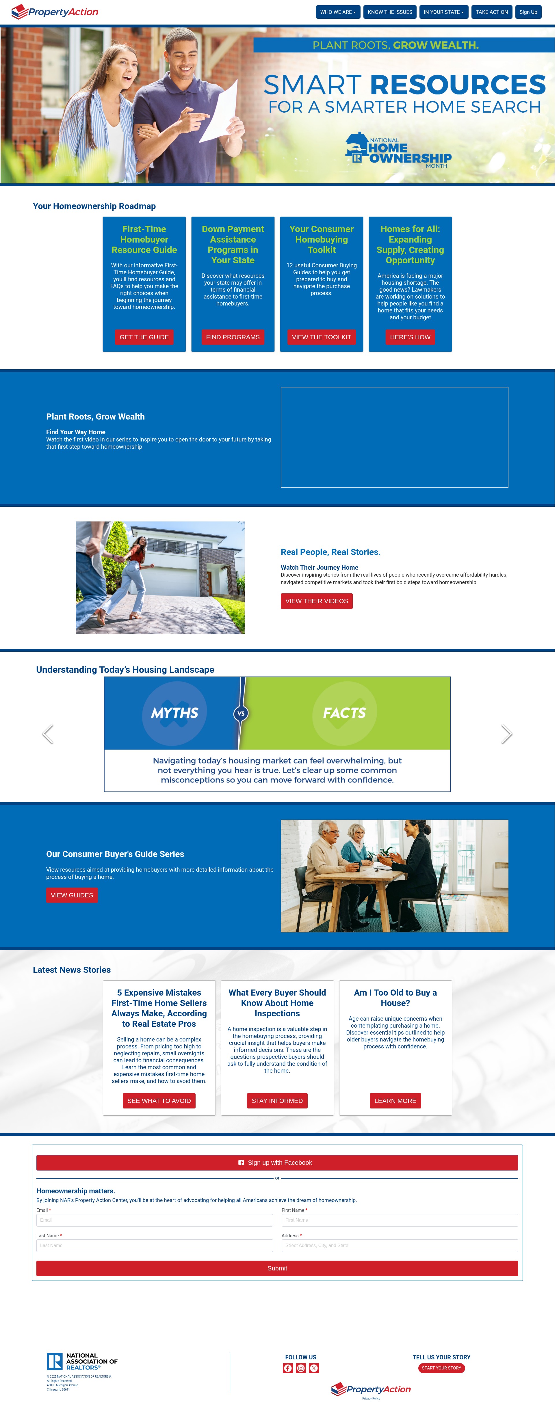 Screenshot of propertyaction.realtor