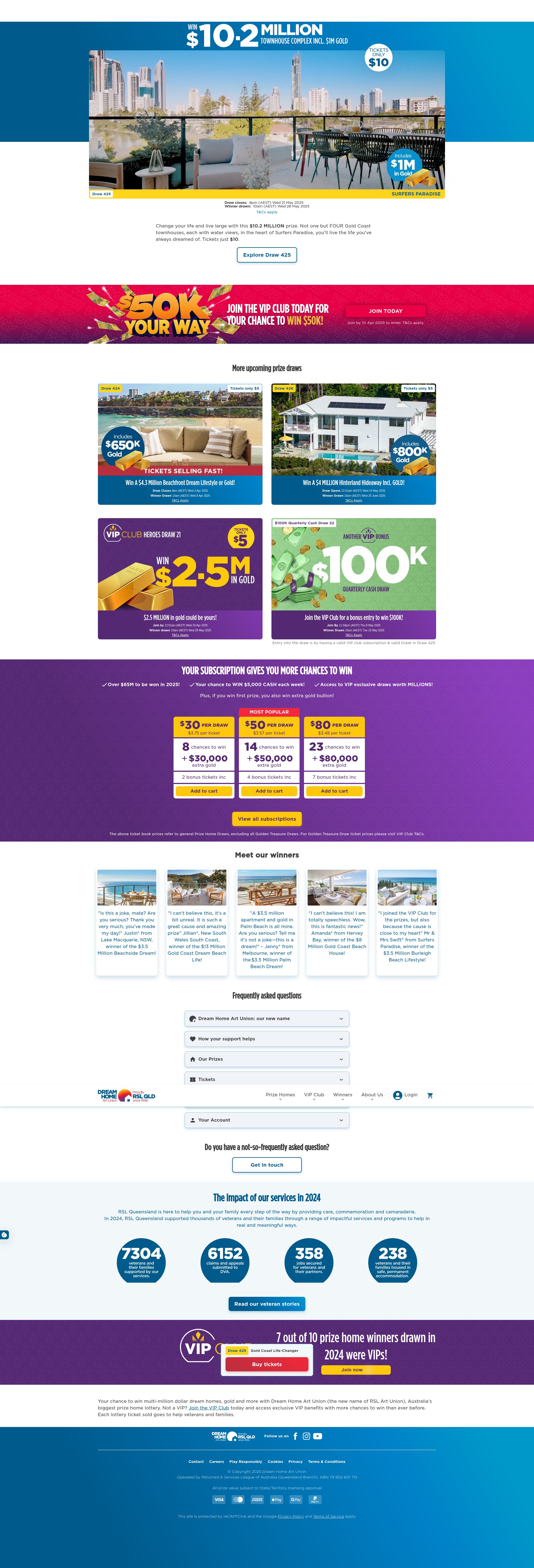 Screenshot of rslartunion.com.au
