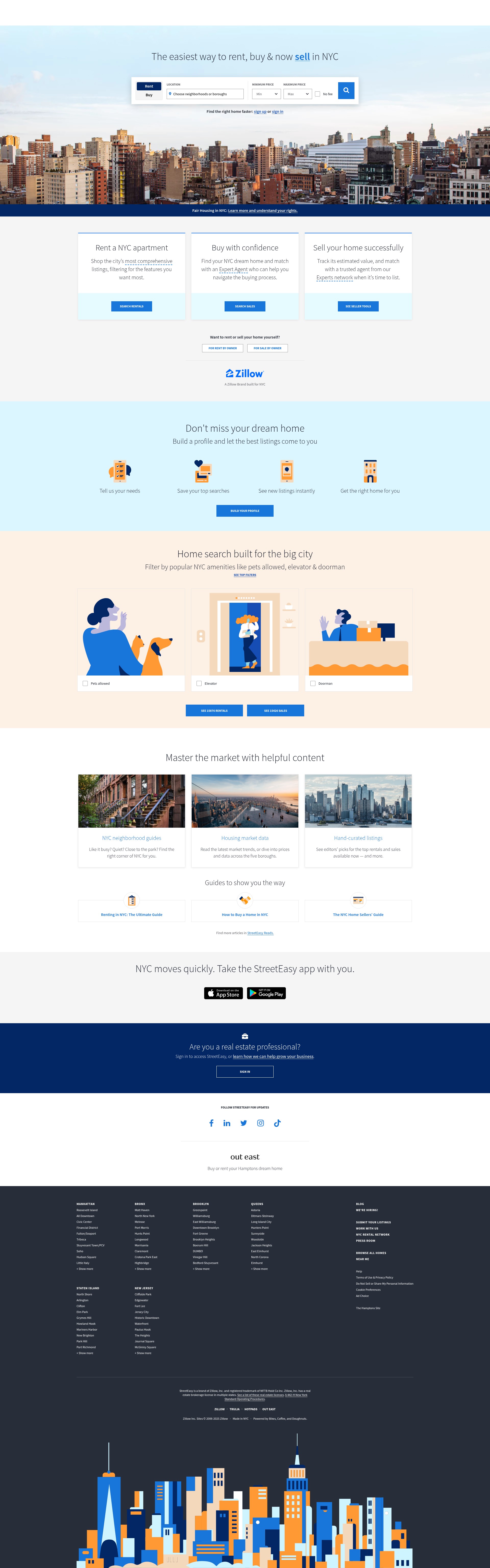 Screenshot of streeteasy.com