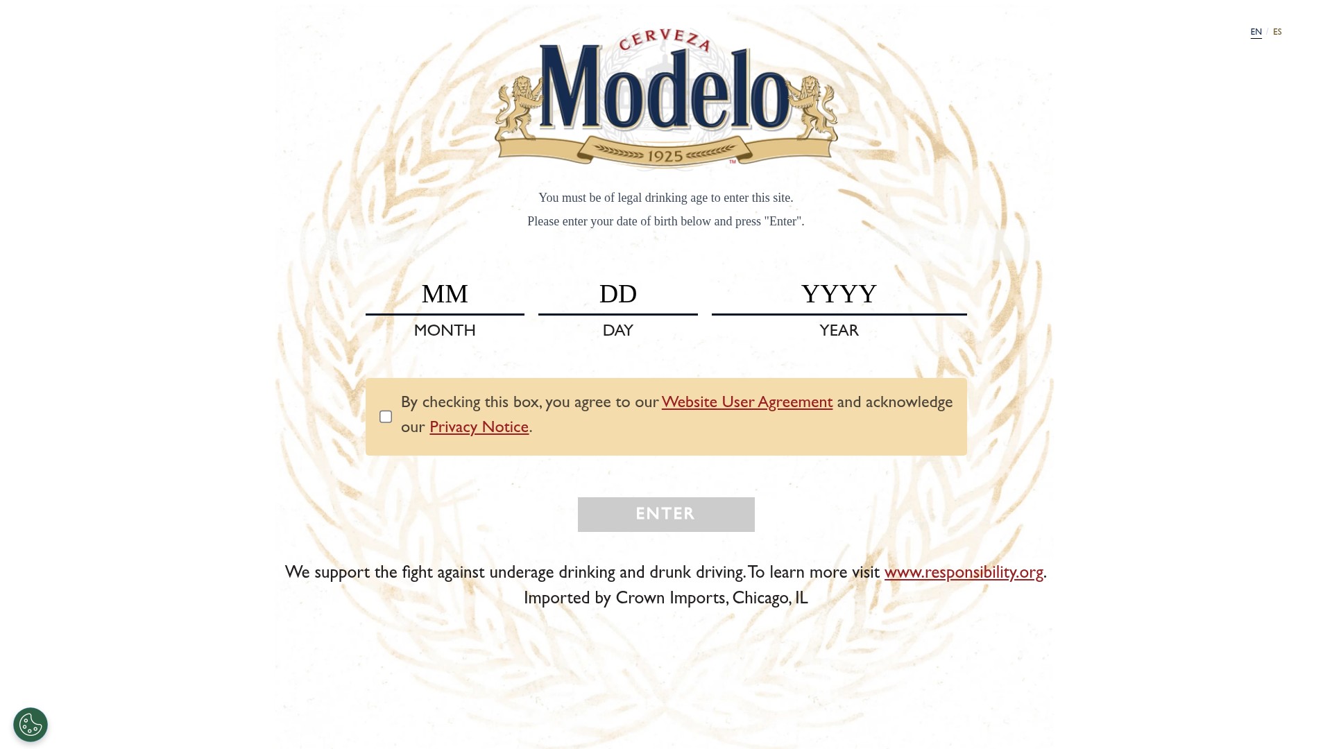 Screenshot of www.modelousa.com
