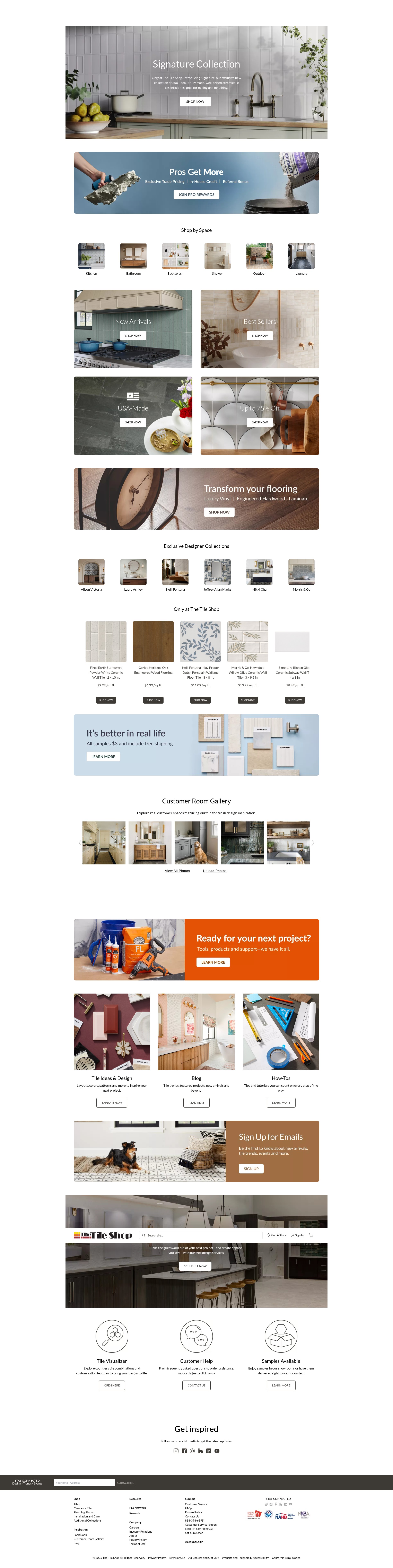 Screenshot of www.tileshop.com